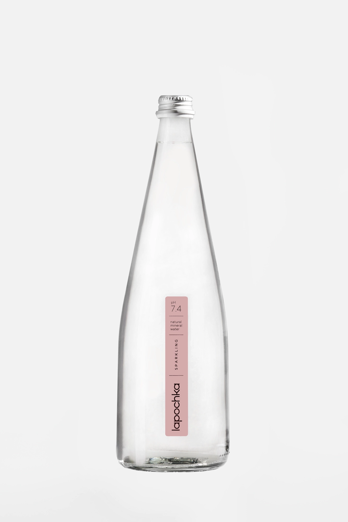 Вода Лапочка газированная в стеклянной бутылке 1 л