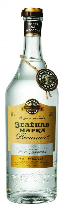Водка Зелёная марка ржаная 500 мл