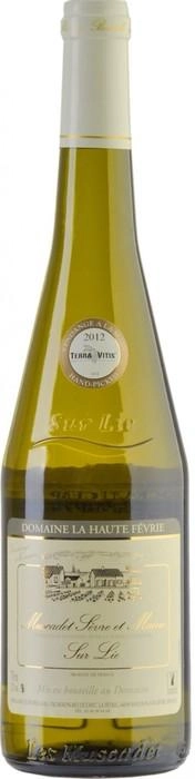 Вино  Domaine La Haute Fevrie Muscadet Sevre Et Maine Sur Lie  Домен Ла От Феври Мюскаде Севр э Мэн Сюр Ли  2019 750 мл