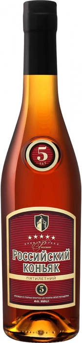Коньяк Российский Коньяк  5-летний  КВКЗ 500 мл