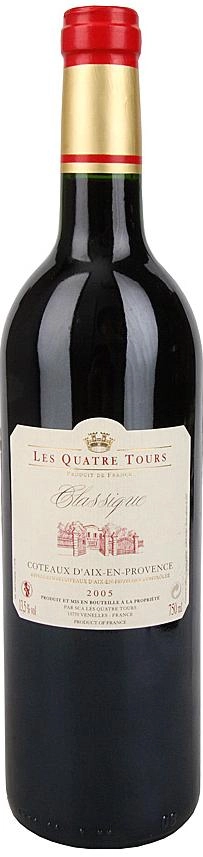 Вино Les Quatre Tours Classique AOC Aix en Provance Ле Катр Тур Классик АОС Экс-ан-Прованс 2013 750 мл