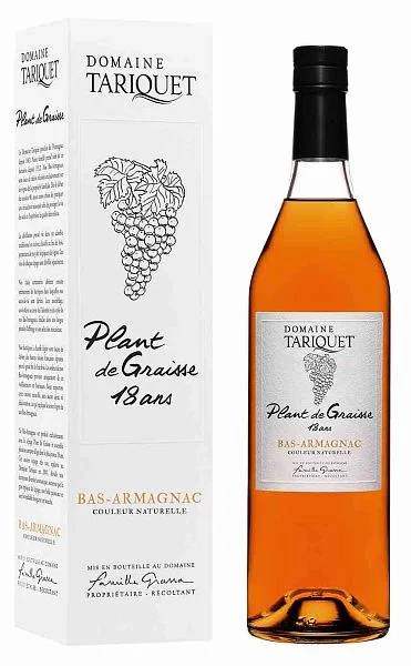 Арманьяк Domaine Tariquet Plant de Graisse Bas-Armagnac AOC 18 ans gift box  700 мл