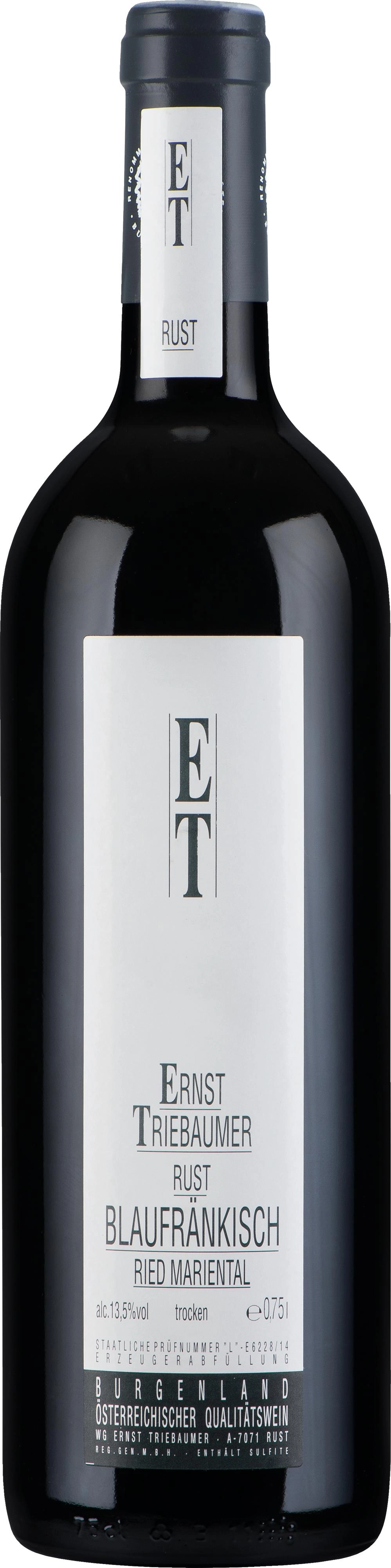 Вино  Weingut Ernst Triebaumer  Blaufränkisch Mariental     2015  750 мл