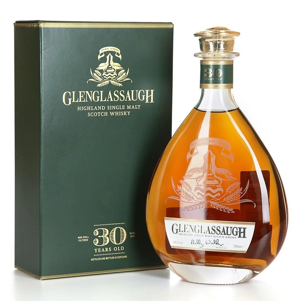 Виски Glenglassaugh Single Malt 30 years gift box Гленглассо Сингл Молт 30 лет выдержки  в подарочной упаковке 700 мл