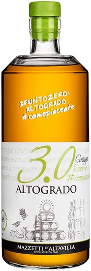 Граппа Mazzetti d'Altavilla  "3.0 Altogrado" Riserva    700 мл