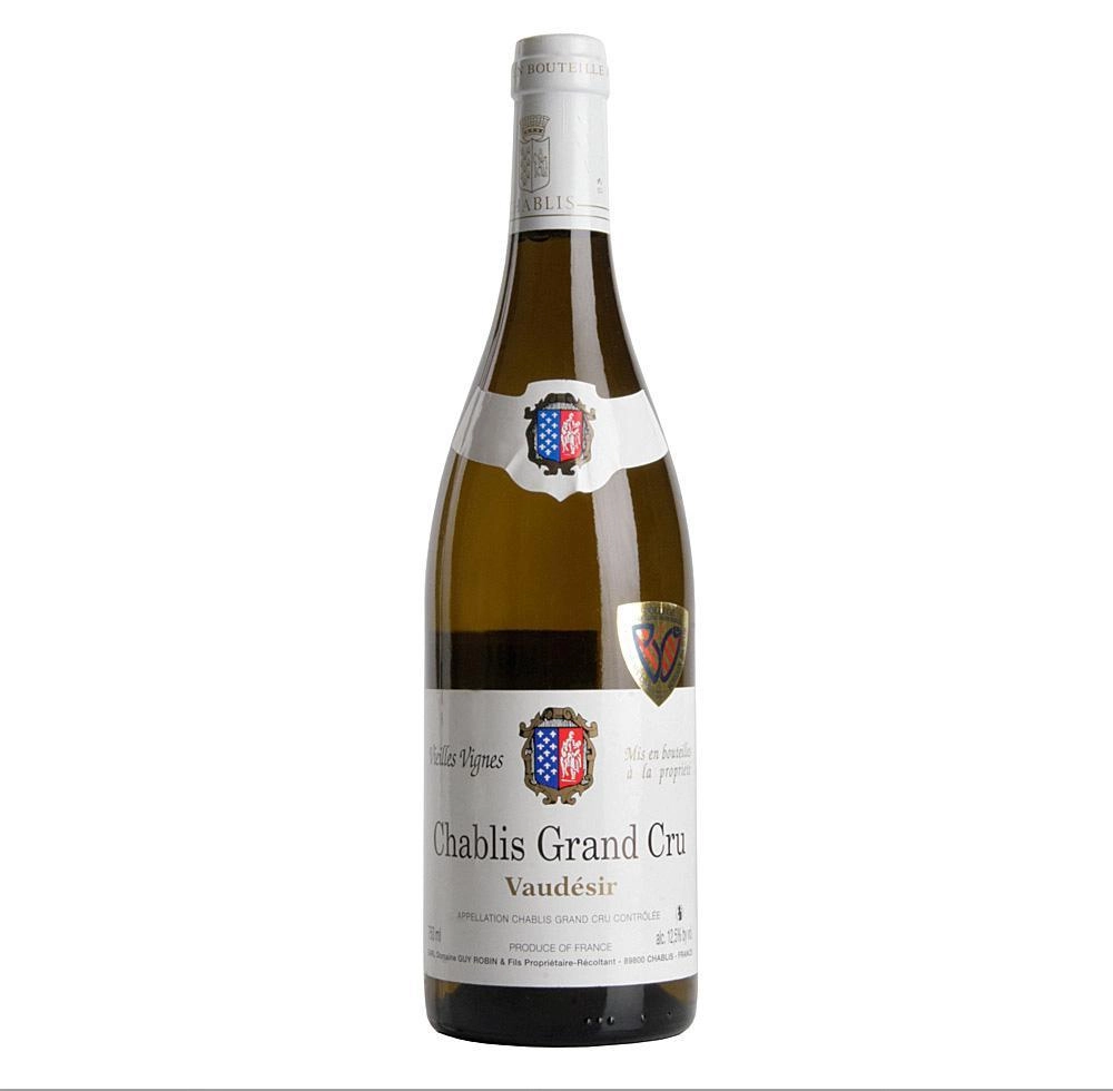 Вино Domaine Guy Robin AOC Chablis Grand Cru Vaudesir  2016 750 мл