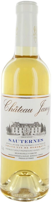 Вино Chateau Jany Sauternes AOC 2018  375 мл