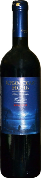 Вино Крымская ночь Бастардо   красное полусладкое   750 мл