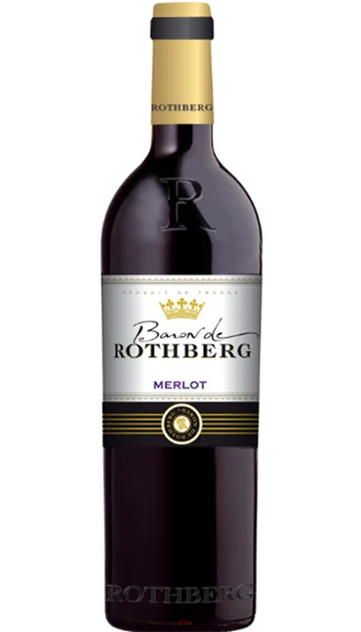 Вино Baron de Rothberg Мерло Pays d'Oc Барон де Ротберг Merlot 750 мл