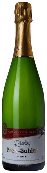 Вино игристое Frey-Sohler  Crémant d'Alsace Riesling Brut AOC 2022 750 мл 12%
