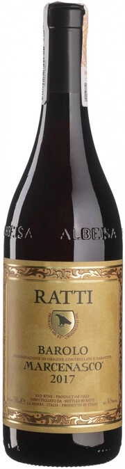 Вино  Renato Ratti Barolo Marcenasco DOCG   2017  750 мл