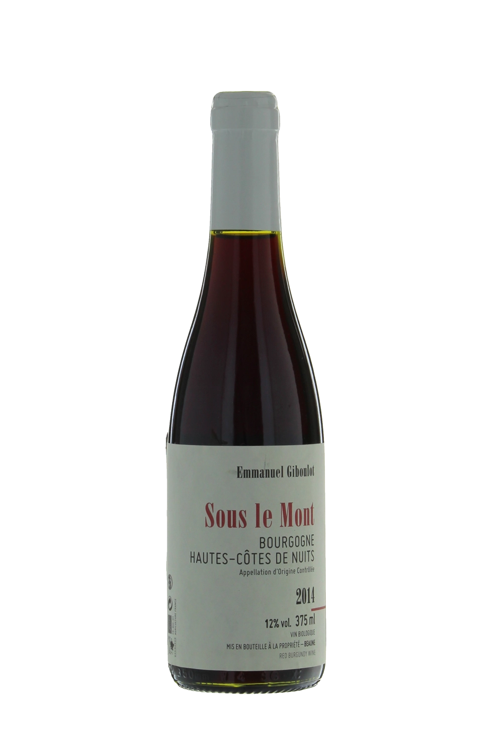 Вино Emmanuel Giboulot Sous le  Mont Bourgogne Hautes-Cotes de Nuits AOC 2014 375 мл