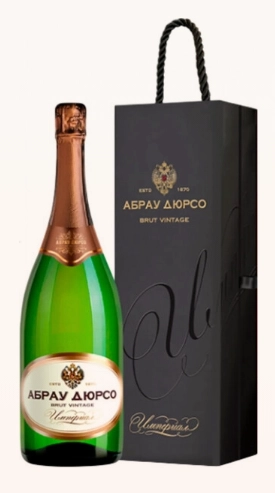 Игристое вино  Абрау-Дюрсо Империал Брют Винтаж  в подарочной коробке 1500  мл