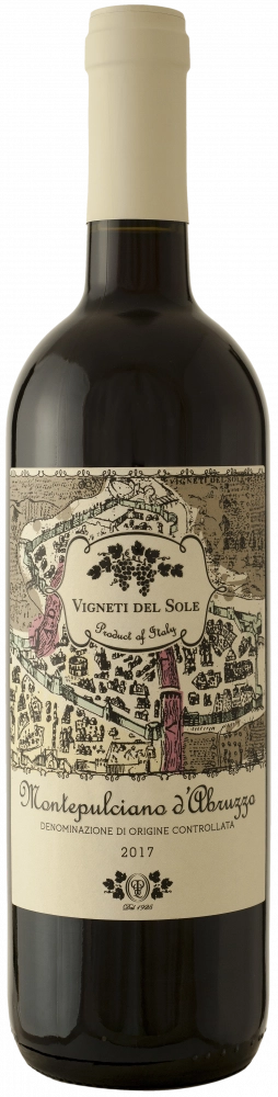 Вино Pasqua, "Vigneti del Sole" Montepulcano d'Abruzzo DOC, Паскуа "Виньети дель Соле" Монтепульчано д'Абруццо 2020 750 мл