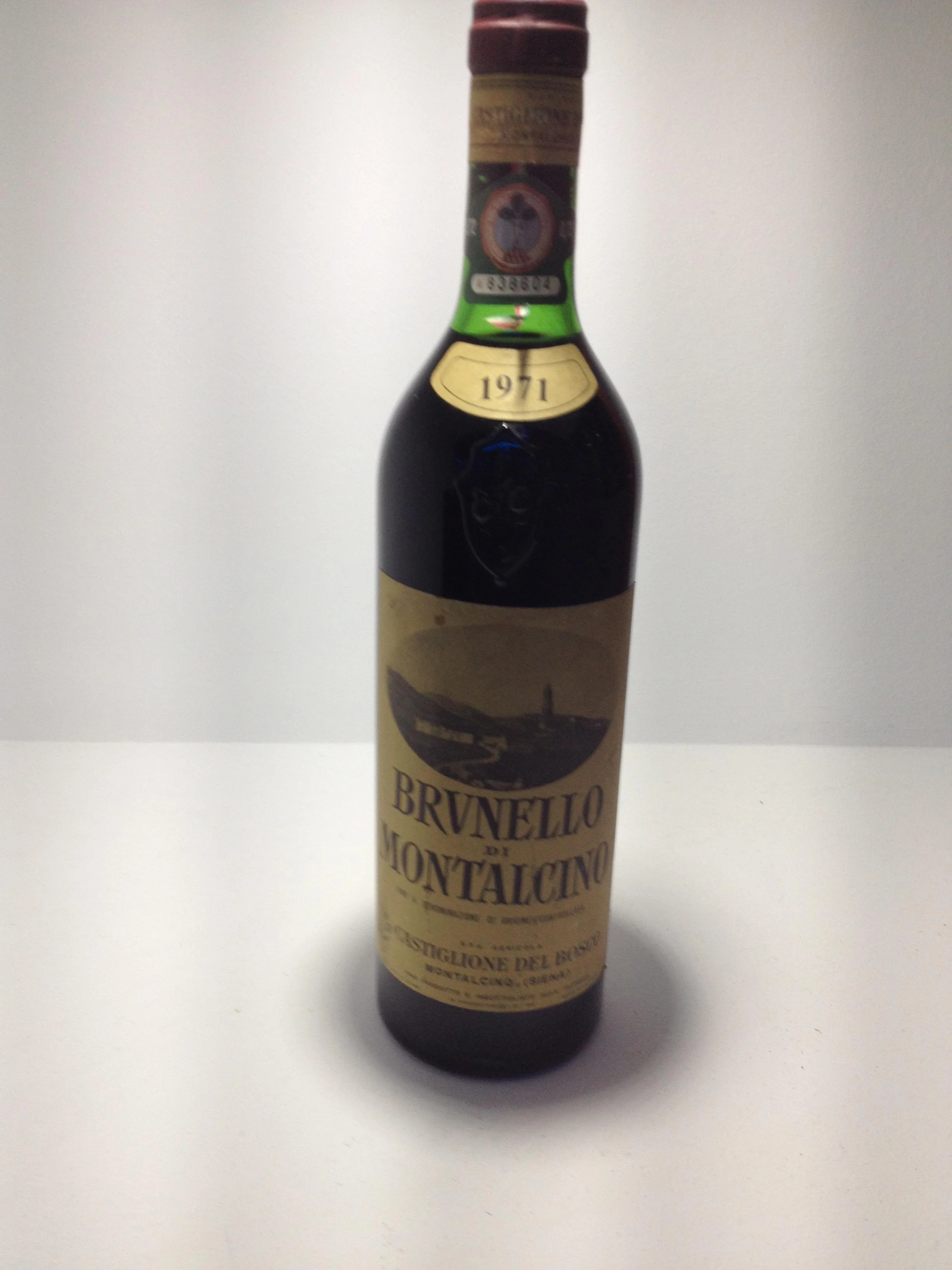 Вино Brunello di Montalcino Castiglione del Bosco Брунелло ди Монтальчино Кастильоне дель Боско 1971 0,75