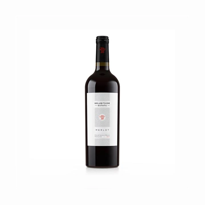 Вино Поместье  Голубицкое  ЗГУ "Кубань. Таманский полуостров"  Мерло  750 мл