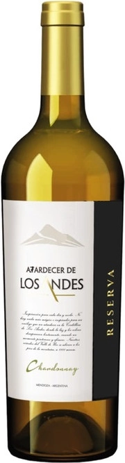 Вино  Atardecer de Los Andes  Reserva   Chardonnay   Атардесер де Лос Андес  Ресерва  Шардоне    750 мл