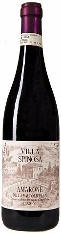 Вино Villa Spinosa Amarone della Valpolicella DOC Classico   Вилла Спиноза Амароне делла Вальполичелла Классико  2004 750 мл