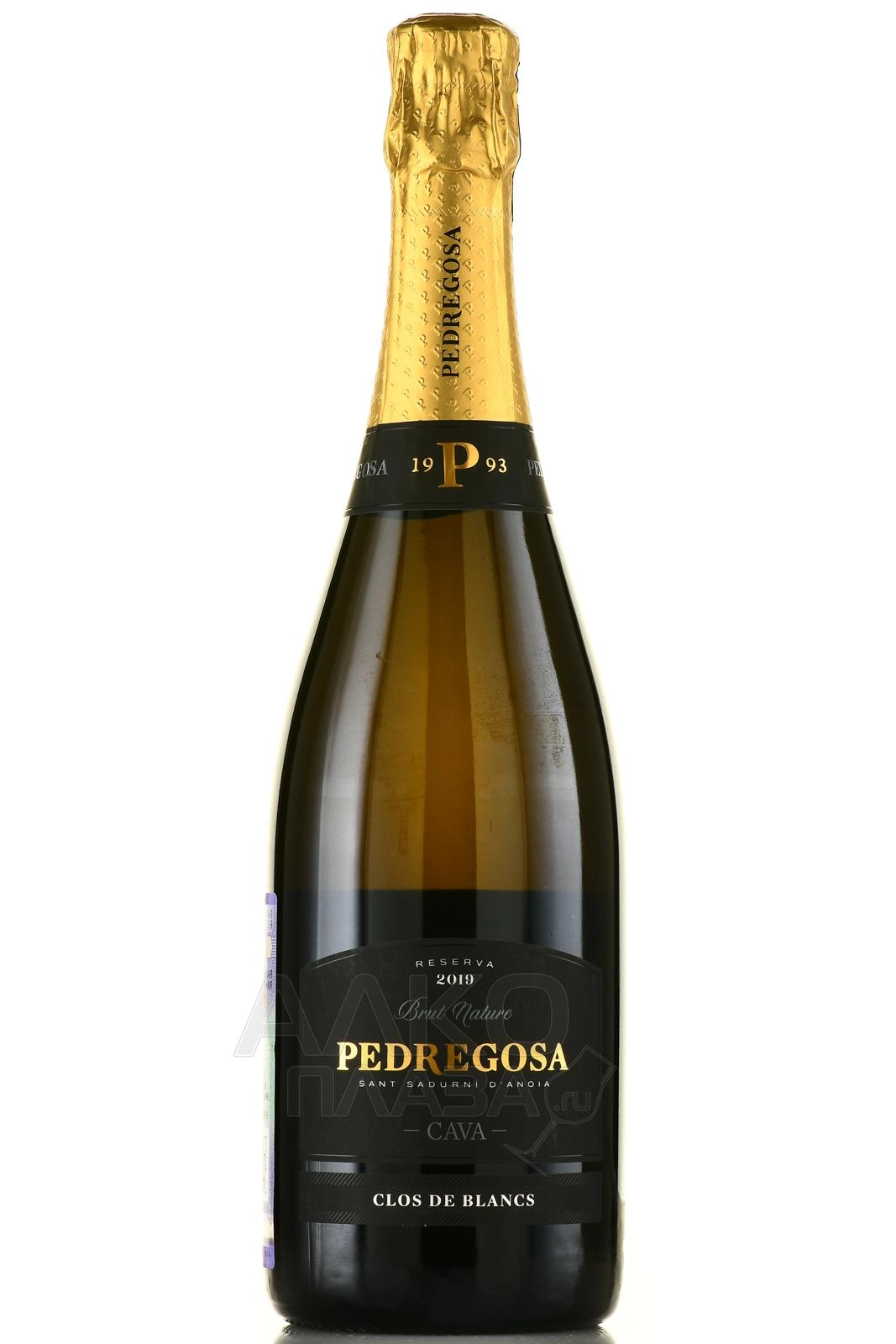 Игристое вино  Pedregosa Cava Clos de Blancs Reserva Brut Nature  2019 750 мл  11,5%