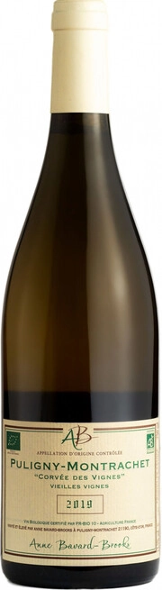 Вино Domaine Anne Bavard-Brooks Puligny-Montrachet Corvee des Vignes Vieilles Vignes АОC  2019 750 мл 13,5%