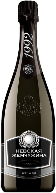 Игристое вино  Невская Жемчужина  Российское Шампанское белое брют 750 мл