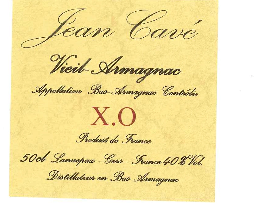 Арманьяк  Jean Cavе Vieil-Armagnac Х.О AOC Bas-Armagnac  500 мл
