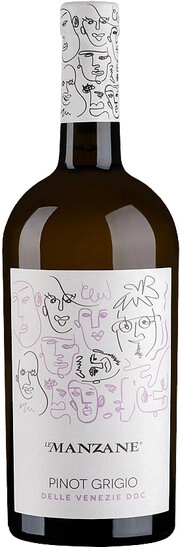 Вино Le Manzane Pinot Grigio delle Venezie DOC  Ле Манзане Пино Гриджио делле Венеция 750 мл  12,5%