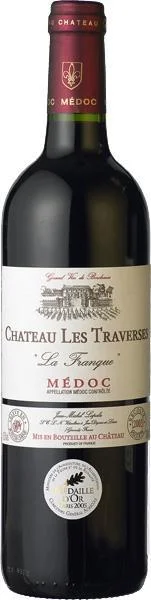Вино    Château Les Traverses "La Franque" Cru Bourgeois Шато Ле Траверс "Ля Франк" Крю Буржуа 2007 13.0% 0.75