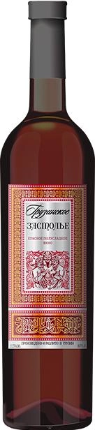 Вино Shumi Georgian Tableful Red Semi-Sweet Шуми Грузинское Застолье 750 мл