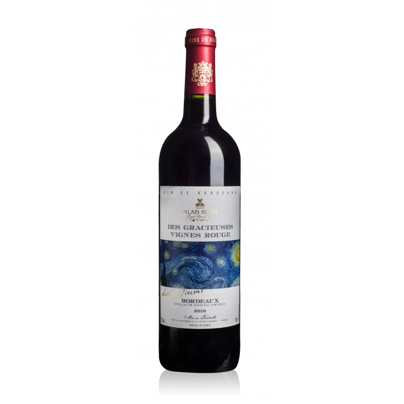 Вино La Guyennoise Des Gracieuses Vignes Rouge  Bordeaux AOC Loving Vincent Де Грасьёз Винь Руж Ловинг Винсент 2019 750 мл