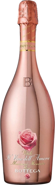 Игристое вино  Bottega Petalo  Manzoni Moscato Rose   750 мл