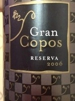 Вино  GRAN COPOS RESERVA  2015  750 мл