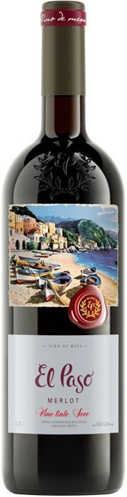 Вино  Эль Пасо Мерло красное сухое 750 мл