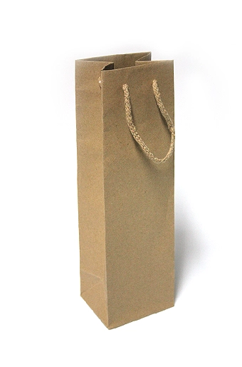 Сумка крафт эко 14/00 под вино- натуральная