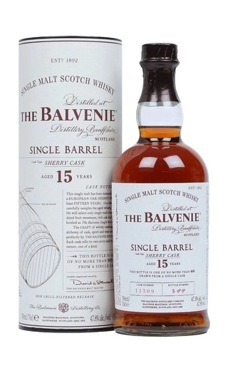 Виски Balvenie  Single Barrel 15 Years Old gift tube  700 мл