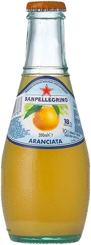Вода S. Pellegrino  Aranciata   Сан Пеллегрино  Апельсин  стекло 200  мл