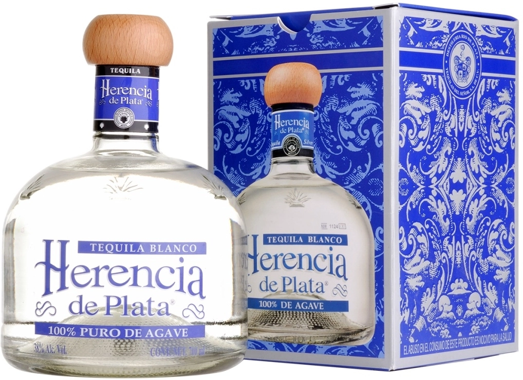 Текила  Herencia de Plata Silver  in gift box  700 мл
