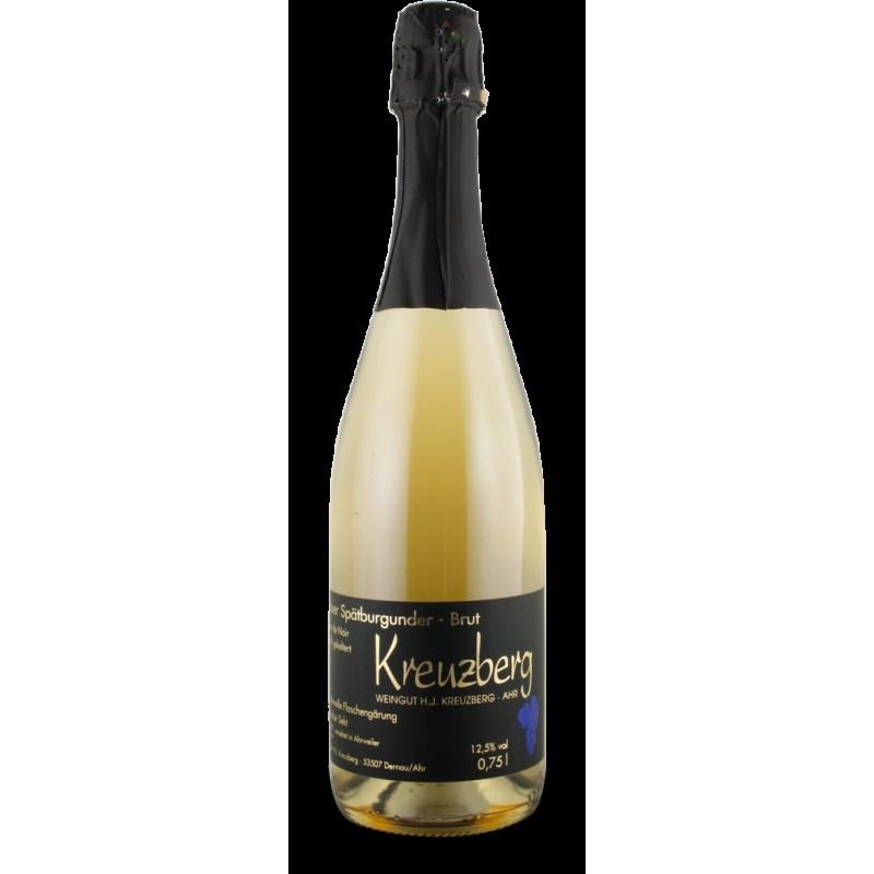 ВИНО ИГРИСТОЕ  WEINGUT KREUZBERG SEKT BLANC DES NOIRS BRUT, ВАЙНГУТ КРОЙЦБЕРГ ЗЕКТ БЛАН ДЕ НУАР БРЮТ БЕЛ. 750 мл