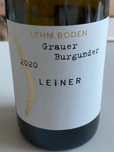 Вино  Leiner Lehm  Boden Grauer Burgunder  2020 750 мл