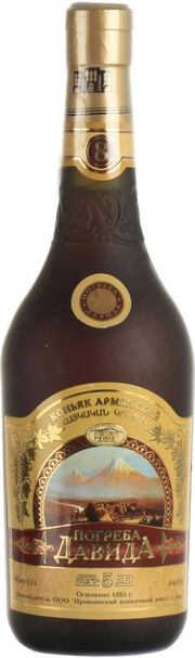Коньяк  Погреба Давида  5 лет  500 мл