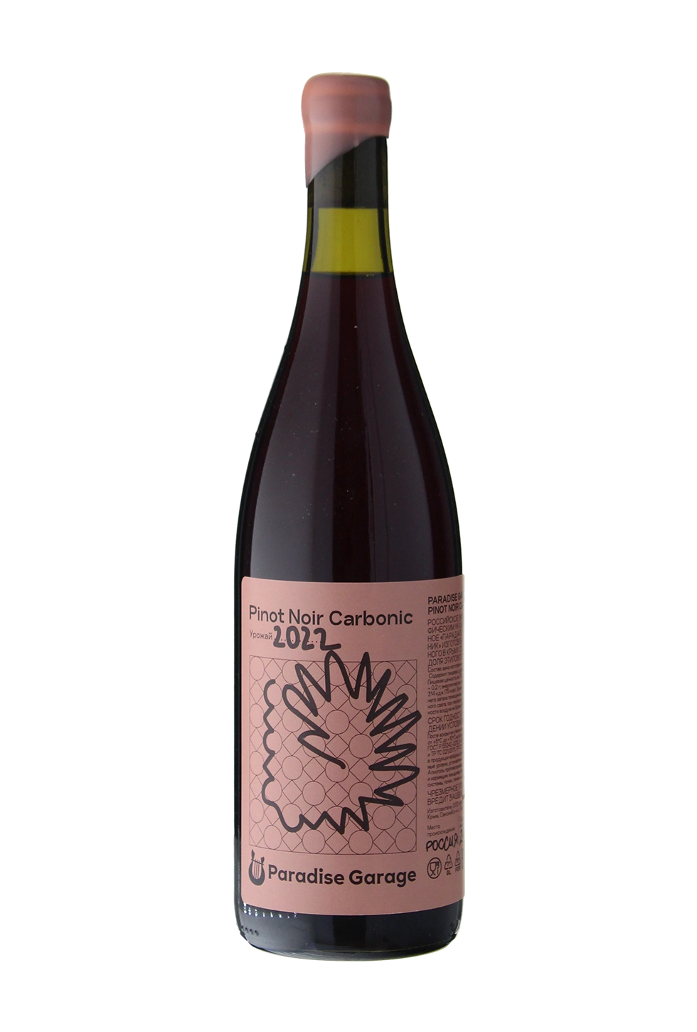 Вино   Paradise Garage  Pinot Noir Carbonic 2022   750 мл 12 %