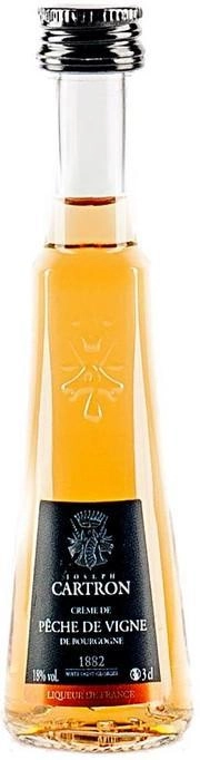 Ликер Joseph Cartron  Creme de Peche de Vigne de Bourgogne  30 мл
