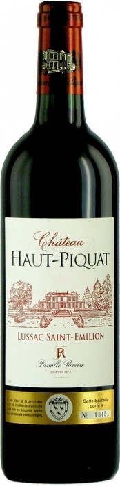 Вино Chateau Haut-Piquat Lussac Saint-Emilion  2014 750 мл