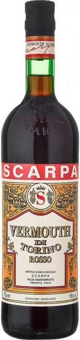 Вермут Scarpa Vermouth Di Torino Rosso  750 мл