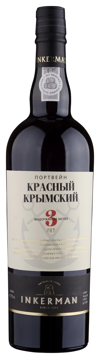 Портвейн Инкерман Крымский красный  750 мл