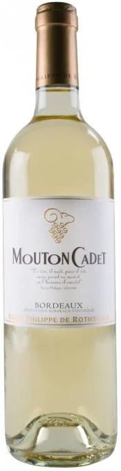 Вино  Mouton Cadet Bordeaux AOC Blanc  Мутон Каде  Блан  2015  750 мл