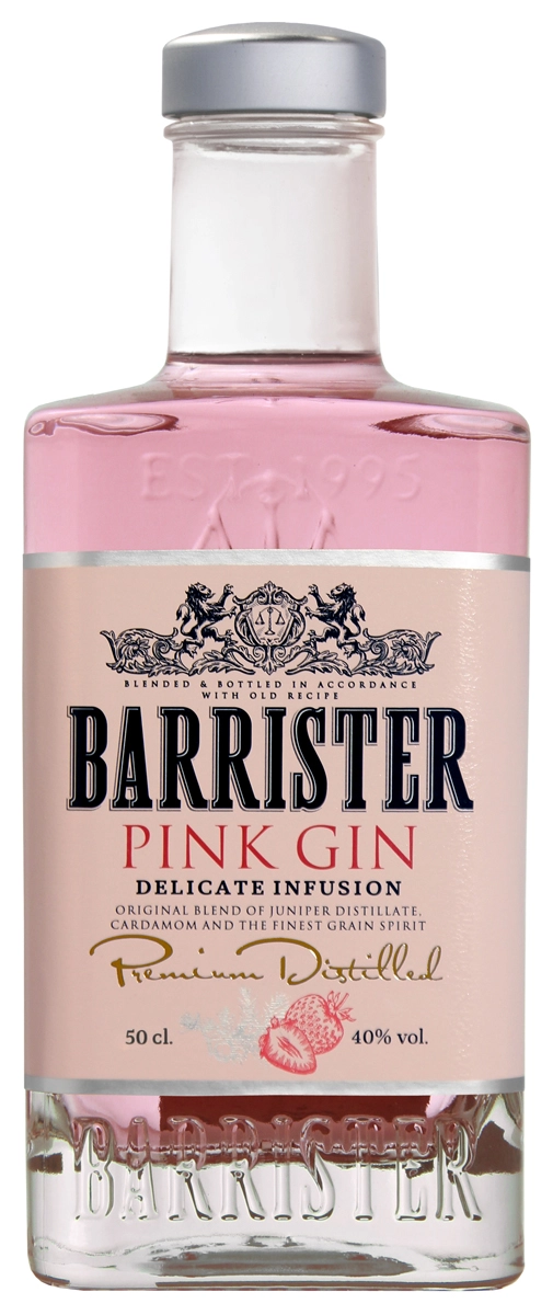 Джин  Кошерный   Barrister Pink Gin  500 мл