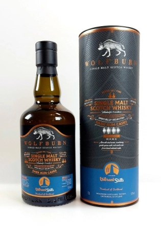 Виски  Wolfburn Vibrant Stills Dark Rum Finish  gift in box 2023  700 мл  50 %