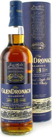 Виски Glendronach  Allardice 18 years in tube  700 мл
