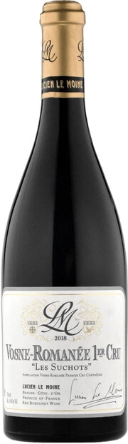 Вино Lucien Le Moine Vosne-Romanee 1er Cru Les Suchots AOC Люсьен Ле Муан Вон-Романе Премье Крю Ле Сушо 2018 750 мл